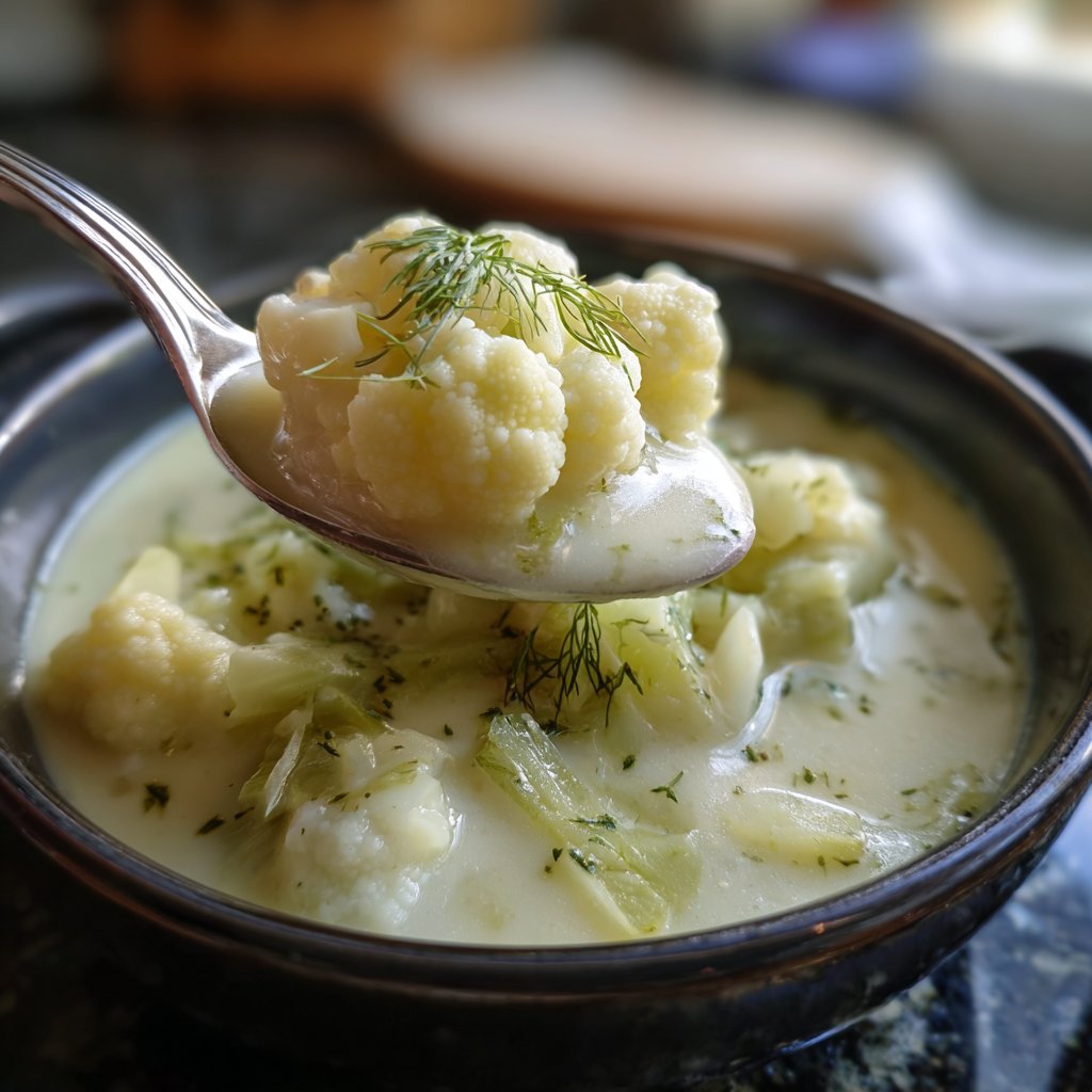 Blumenkohlsuppe mit Fenchel
