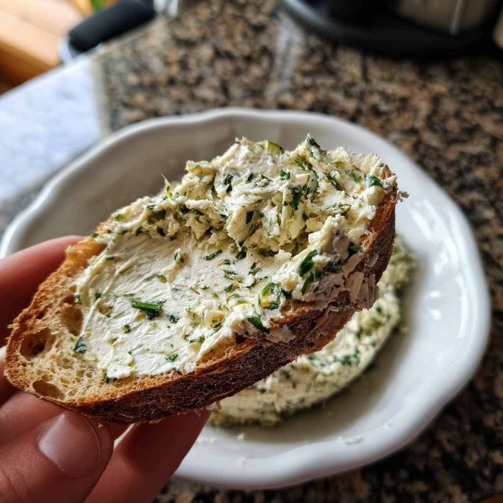 Kräuterbutter Mit Knoblauch Und Salz