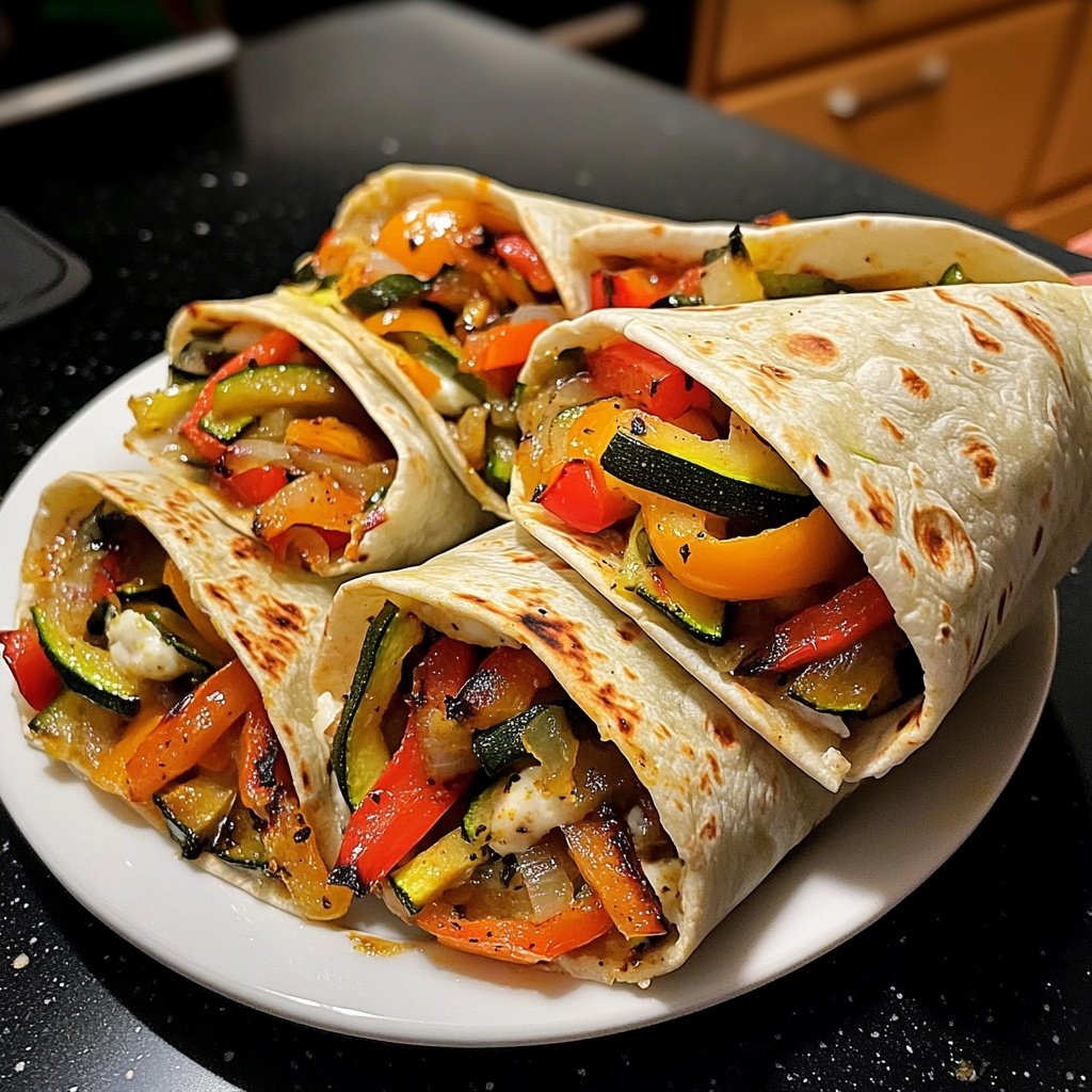 Wraps mit Ofengemüse