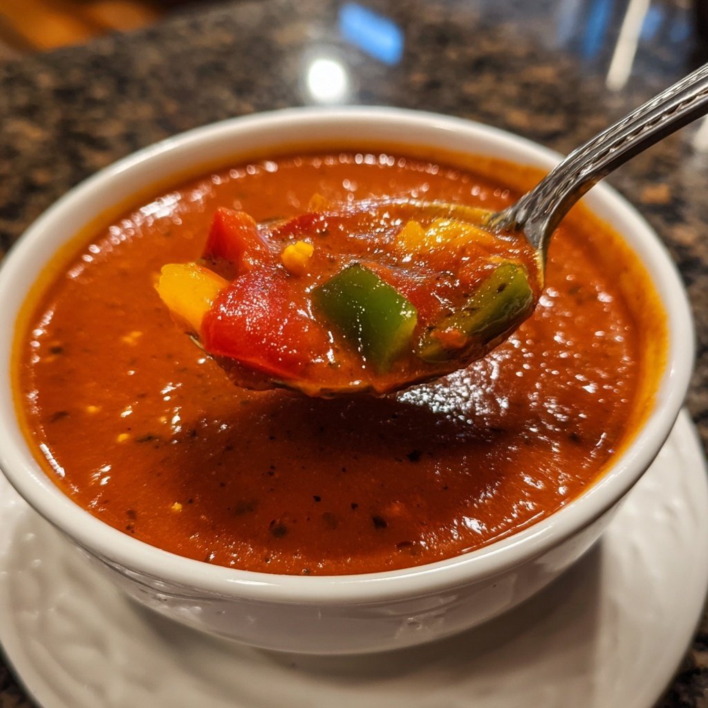 Tomatensuppe mit Paprika