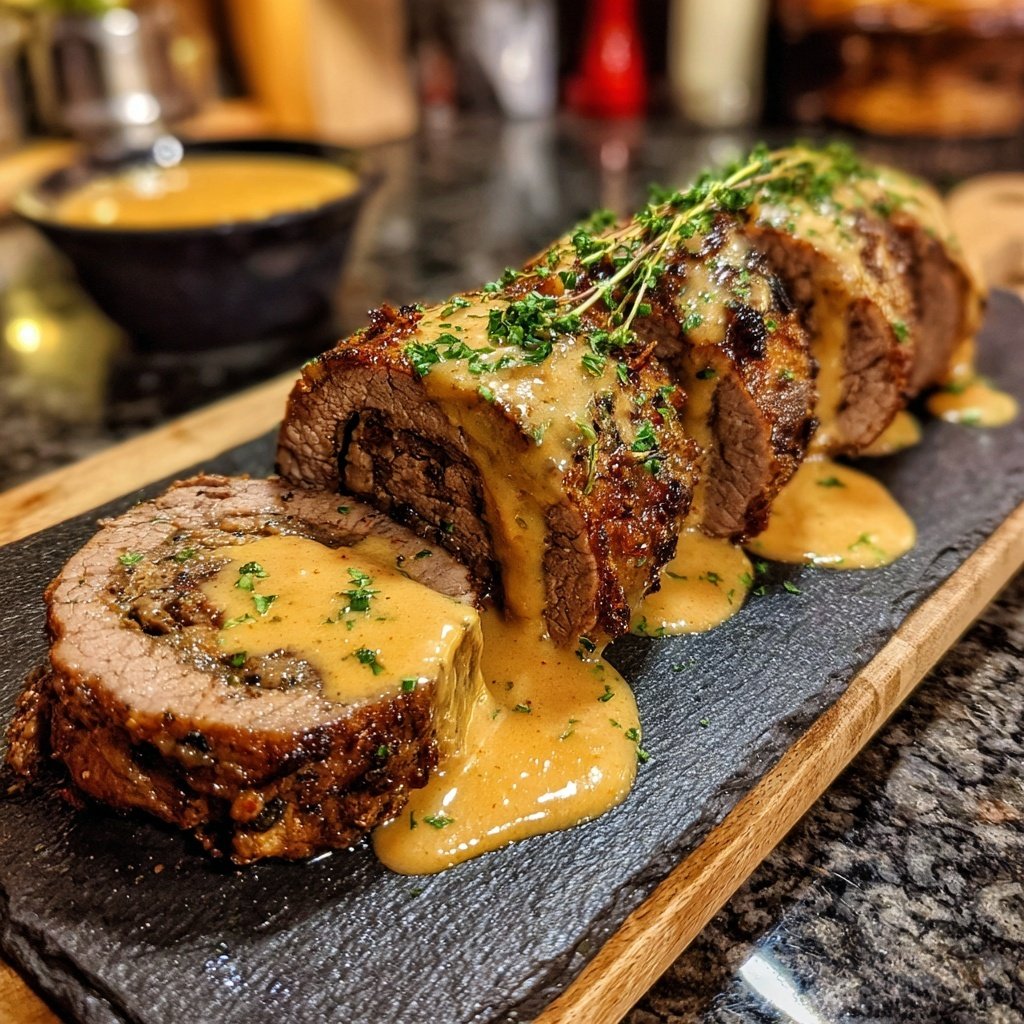 Hausmannskost Rinderrouladen mit Rahmsoße