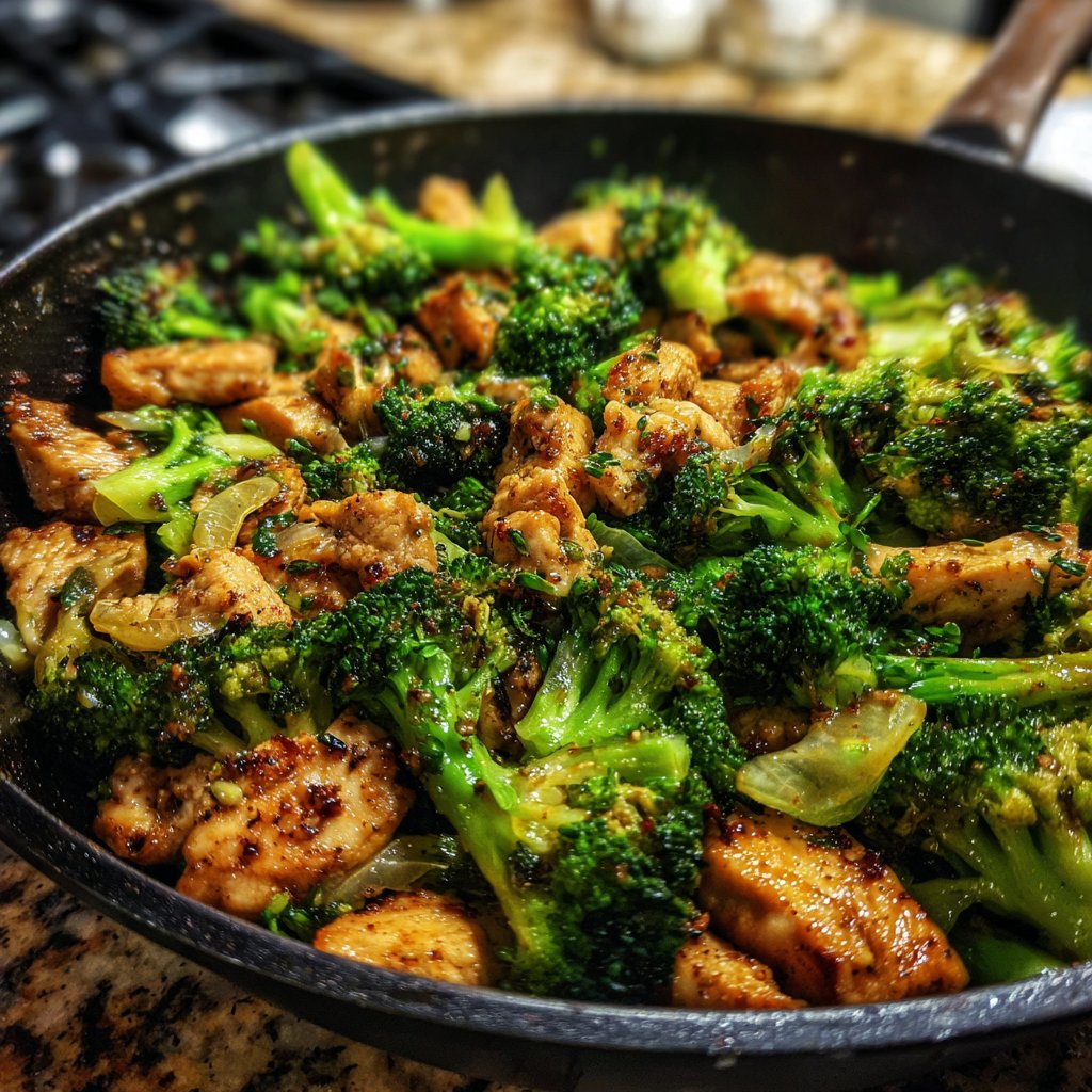 Brokkoli Hähnchen Pfanne Schnell