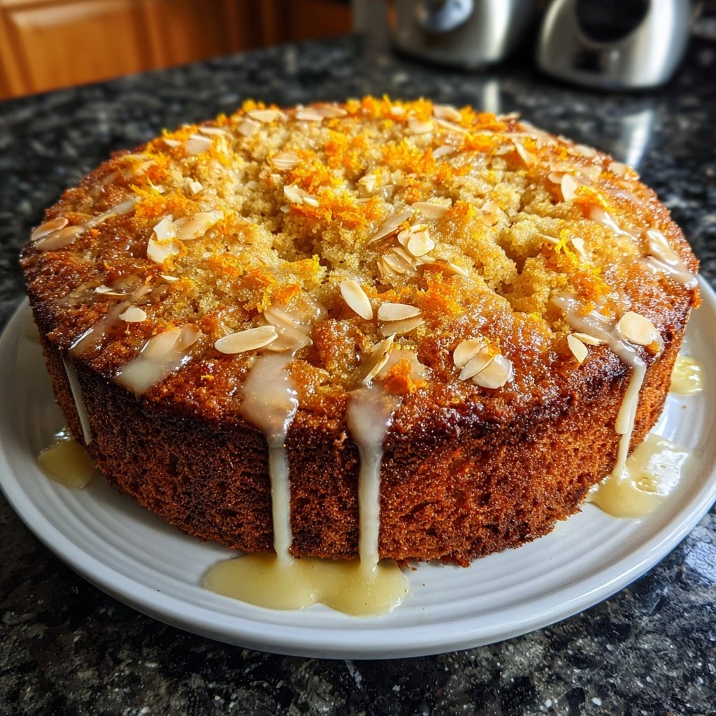 Karottenkuchen Mit Mandeln Und Orange