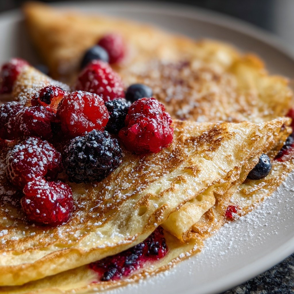 Pfannkuchen mit Beerenmix