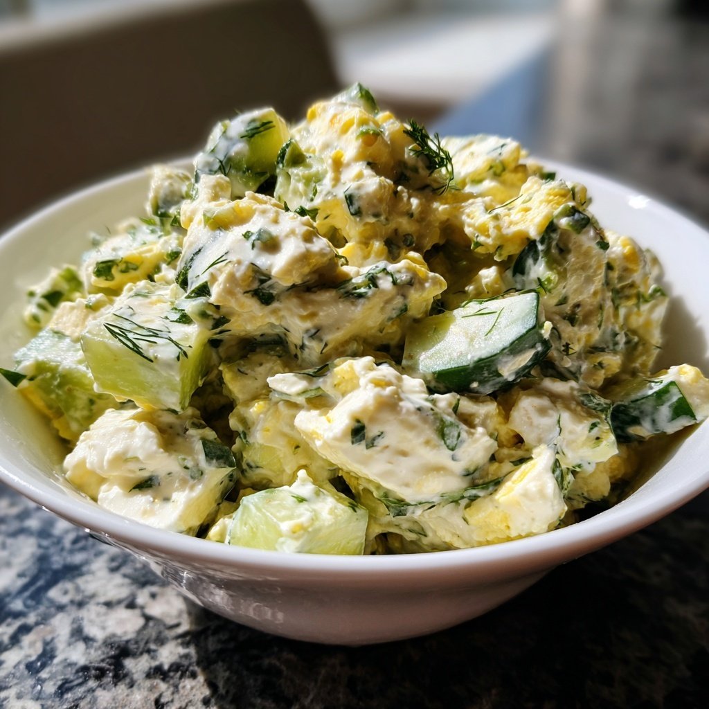 Schnell & Einfach 10-Minuten-Eiersalat mit Joghurt