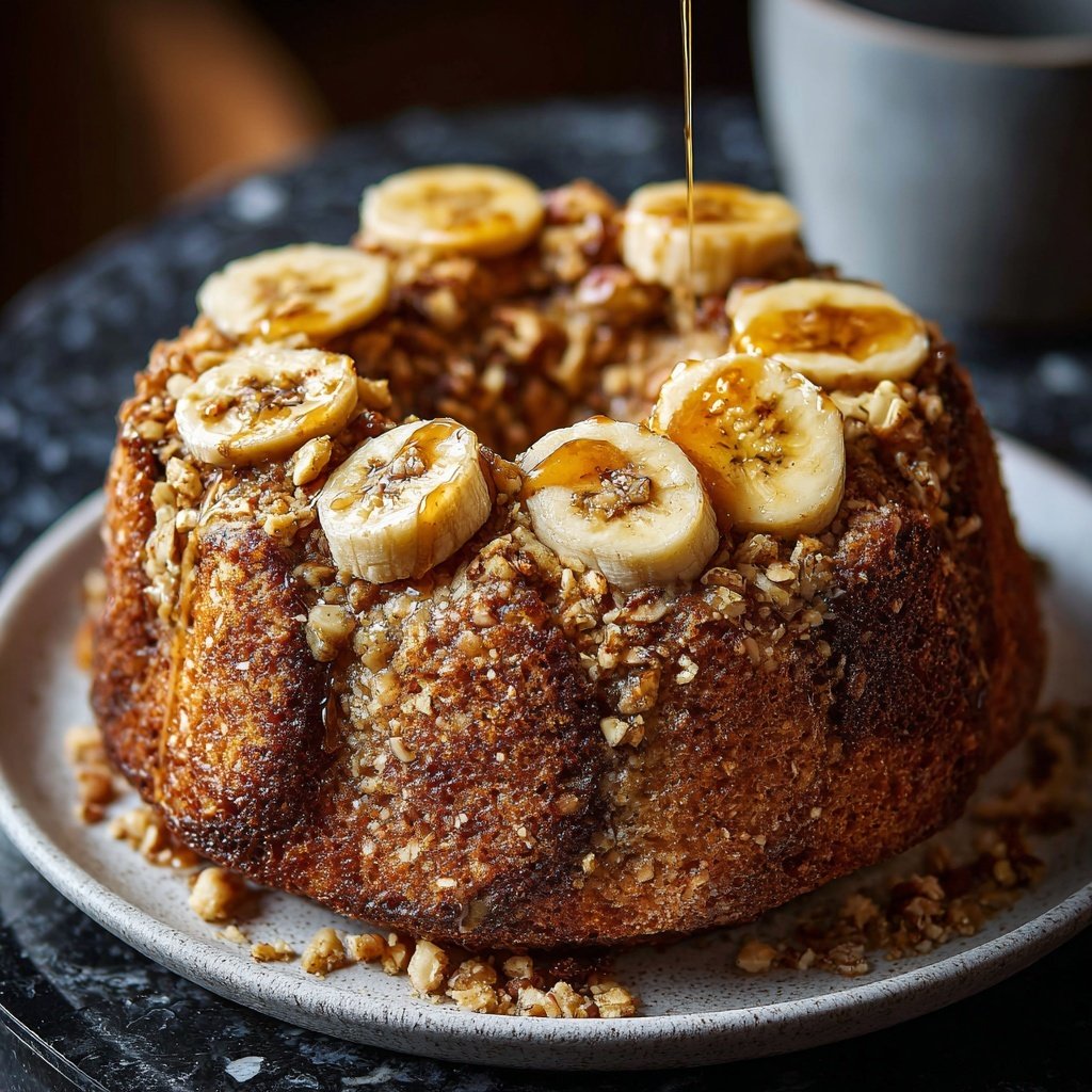 Bananenkuchen mit Nusskruste