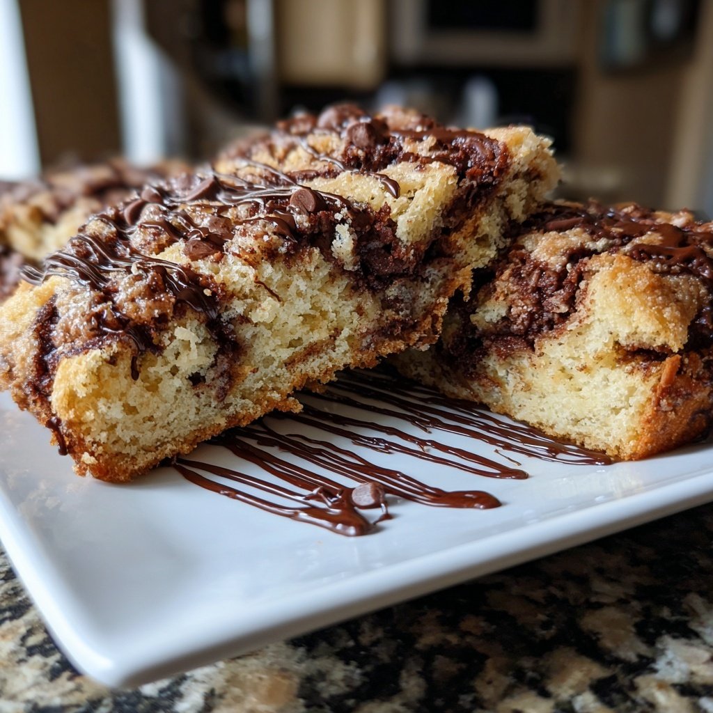 Blechkuchen mit Schoko-Swirl