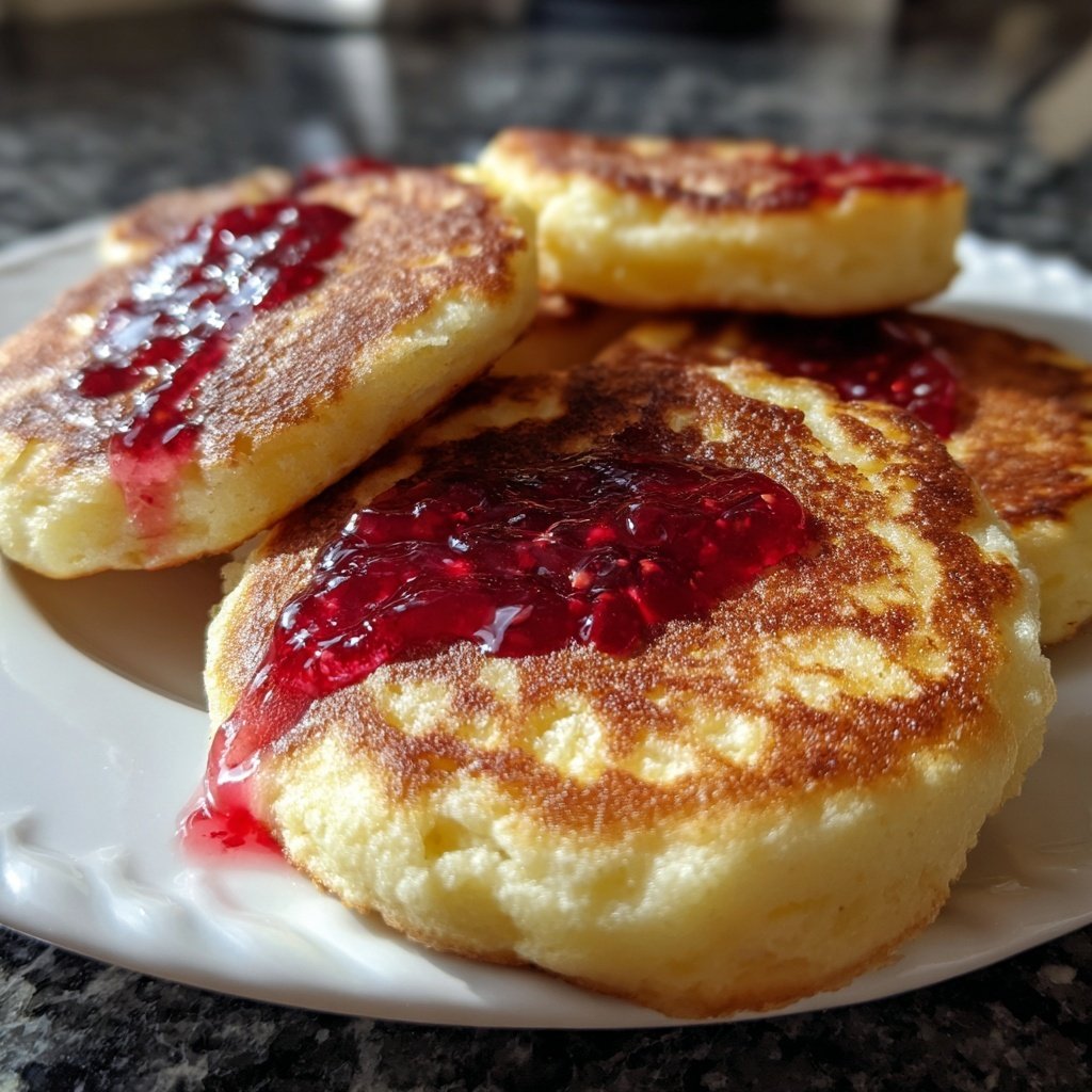 Pfannkuchen mit Marmelade