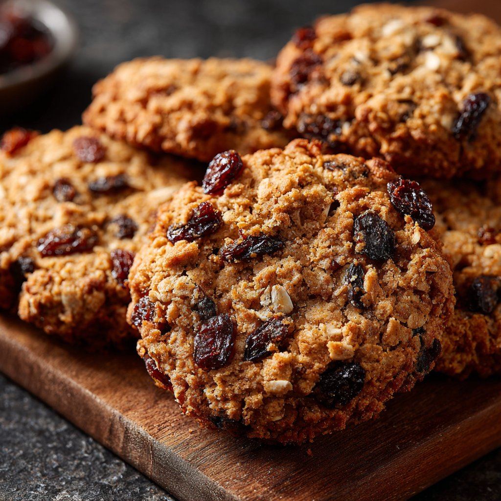 Cookies mit Haferflocken und Rosinen