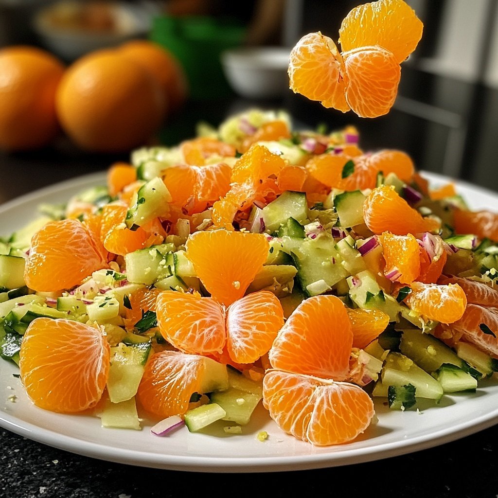 Chinakohl-Salat mit Mandarinen