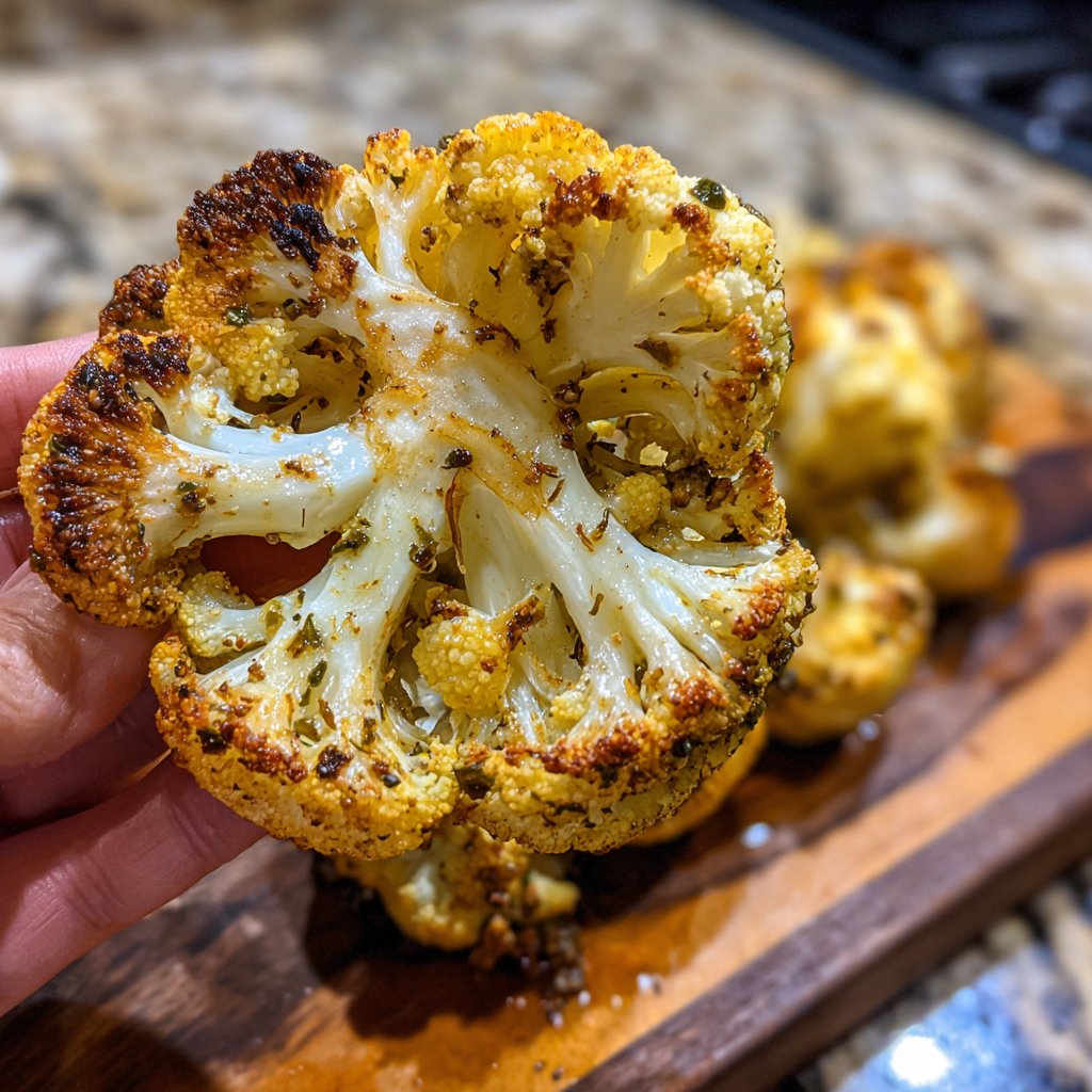 Blumenkohl aus dem Ofen mit Kreuzkümmel