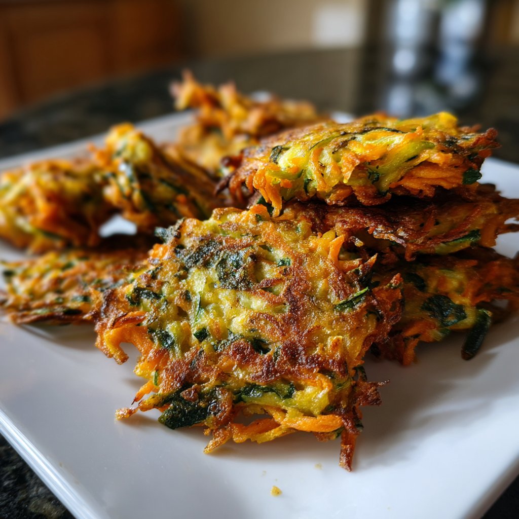 Zucchini-Karotten-Puffer