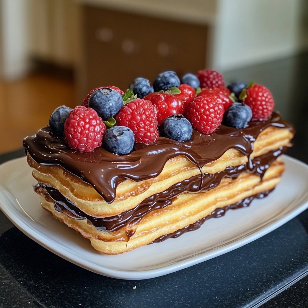 Eclair-Kuchen ohne Backen